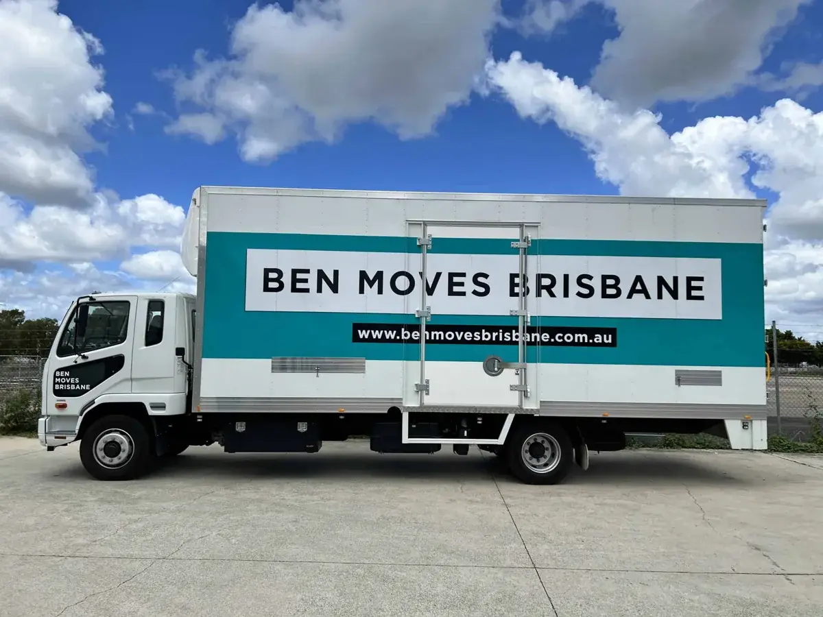 A large Ben Moves Brisbane truck