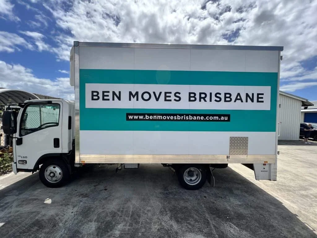 A small Ben Moves Brisbane moving truck