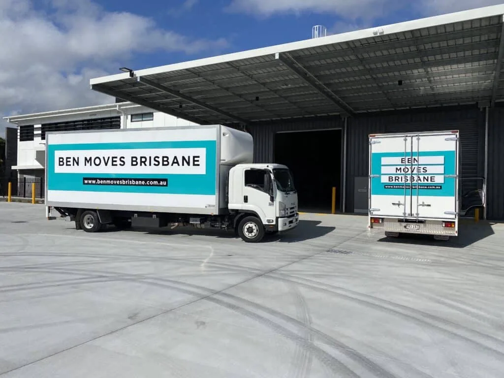 Ben Moves Brisbane trucks parked together
